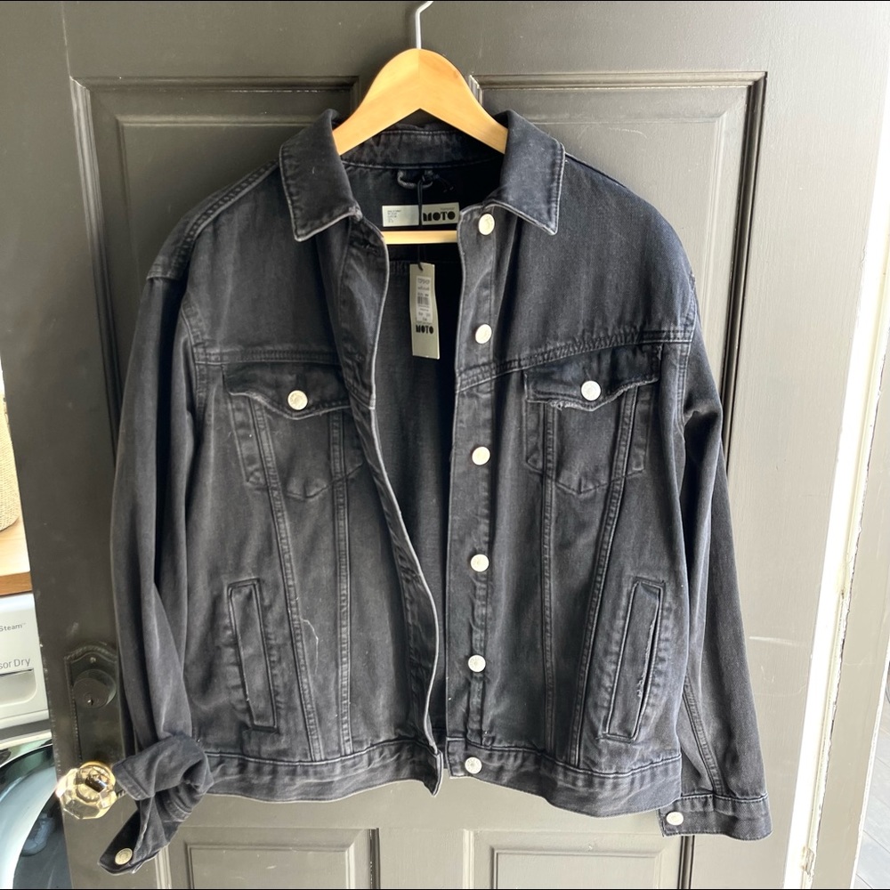 TopShop Moto Jean Jacket, Size 6